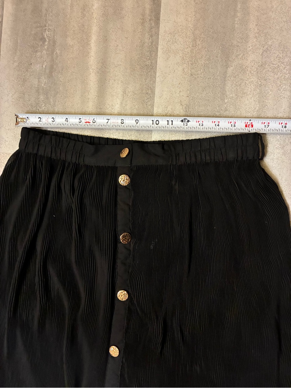 Fun & Flirt Black Button-Front Maxi Skirt - Picture 5 of 7